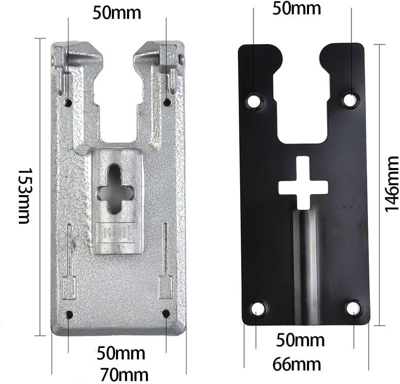 Cloudpower Jig Saw Base Plate Replacement Part For 4304 Jigsaw Floor Set, Jig Saw Accessories Aluminum Base Plate Power Tool - Image 2